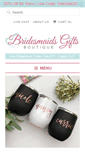 Mobile Screenshot of bridesmaidgiftsboutique.com